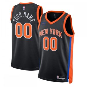 New York Knicks Nike Unisex 2022/23 Swingman Custom Jersey Superior City Edition Black