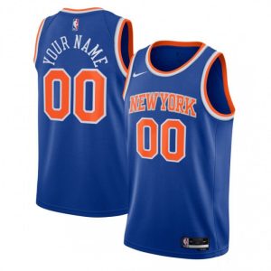 New York Knicks Nike Youth Swingman Custom Jersey Marvelous Blue Icon Edition