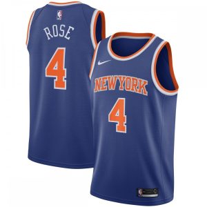 Nike Derrick Rose New York Unique Knicks Blue 2020/21 Swingman Jersey Icon Edition