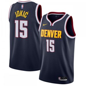 Nikola Jokic Denver Nuggets Nike 2020/21 Swingman Jersey Navy Icon Exceptional Edition