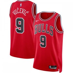 Nikola Vucevic Chicago Bulls Nike Glamorous Unisex 2022/23 Swingman Jersey Icon Edition Red