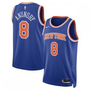 OG Anunoby New York Knicks Nike Unisex Swingman Jersey Top - notch Icon Edition Blue