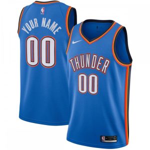 Oklahoma City Thunder Nike Custom Swingman Notable Jersey Icon Edition Blue