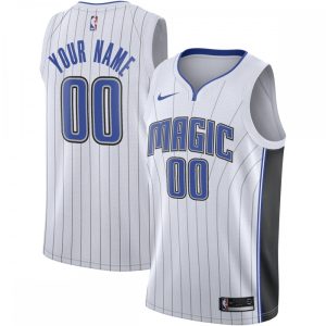 Orlando Magic Nike 2020/21 Alluring Swingman Custom Jersey Association Edition White