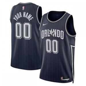 Orlando Magic Nike Unisex 2023/24 Custom Swingman Jersey Premium Navy City Edition