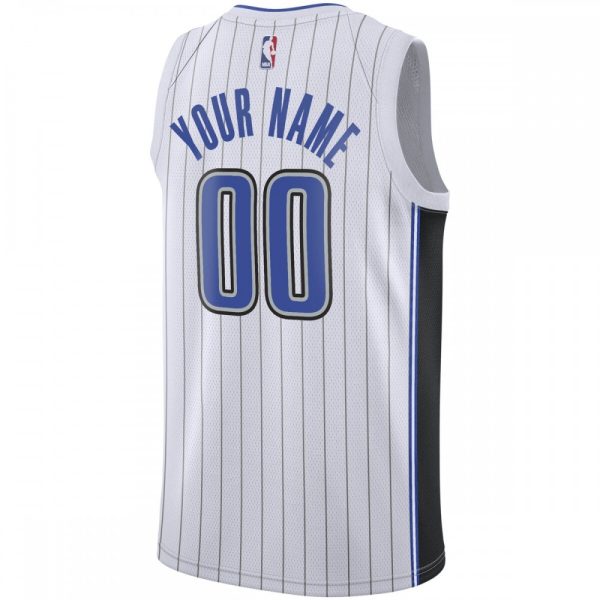 Orlando Stylish Magic Nike Custom Swingman Jersey White Association Edition - Image 3
