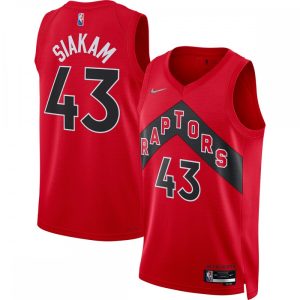 Pascal Siakam Toronto Marvelous Raptors Nike 2021/22 Diamond Swingman Jersey Icon Edition Red