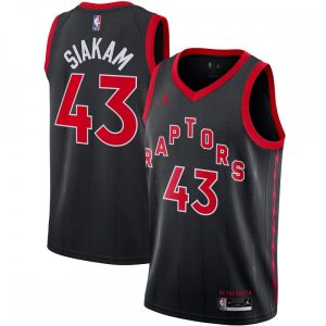 Pascal Siakam Toronto Raptors Jordan Brand 2020/21 Swingman Jersey Statement Delightful Edition Black