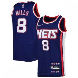 Patty Mills Brooklyn Nets Nike 2021/22 Moments Mixtape Swingman Fabulous Jersey Navy