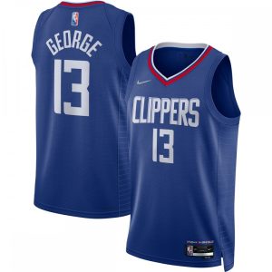 Paul George LA Clippers Nike 2021/22 Diamond Swingman Top - notch Jersey Icon Edition Royal