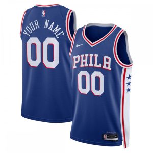 Philadelphia 76ers Nike Unisex 2022/23 Swingman Custom Jersey Fantastic Royal Icon Edition