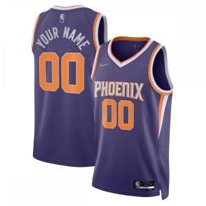 Phoenix Suns Glamorous Nike 2021/22 Diamond Swingman Custom Jersey Icon Edition Purple