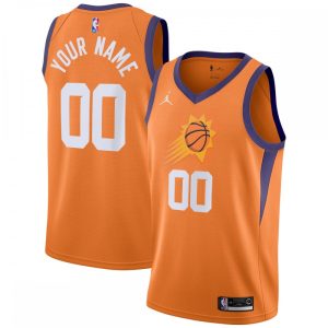Phoenix Suns Jordan Brand Swingman Custom Jersey Statement Outstanding Edition Orange