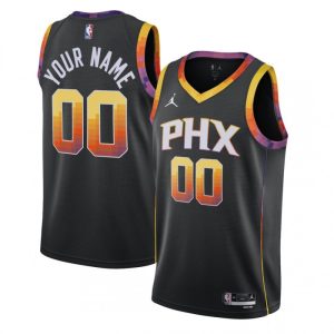 Phoenix Suns Jordan Brand Youth Amazing Swingman Custom Jersey Statement Edition Black