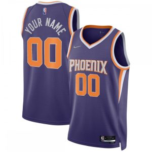 Phoenix Suns Nike Delightful 2021/22 Diamond Swingman Custom Jersey Icon Edition Purple