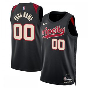 Portland Trail Blazers Nike Unisex 2023/24 Custom Swingman Jersey Dashing Black City Edition