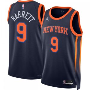 RJ Barrett New York Knicks Jordan Brand Top - notch 2022/23 Swingman Jersey Statement Edition Navy