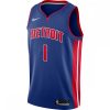 Reggie Distinguished Jackson Detroit Pistons Nike Swingman Jersey Blue Icon Edition