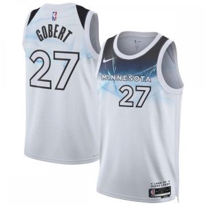 Rudy Gobert Minnesota Remarkable Timberwolves Nike Unisex 2024/25 Swingman Player Jersey City Edition White
