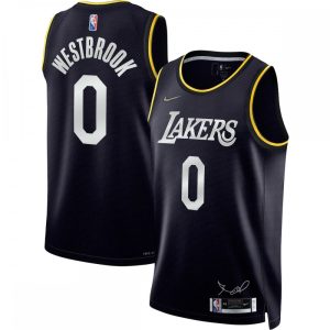 Russell Westbrook Los Angeles Striking Lakers Nike 2022 Select Series MVP Swingman Jersey Black