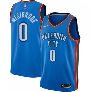 Russell Westbrook Oklahoma City Thunder Nike Swingman Player Jersey Icon Edition Blue Elegant