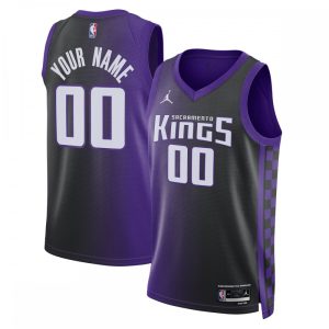 Sacramento Kings Jordan Brand Unisex Swingman Dashing Custom Jersey Statement Edition Purple