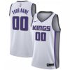 Sacramento Kings Nike 2020/21 Fabulous Swingman Custom Jersey Association Edition White