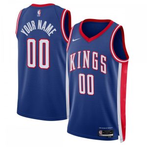 Sacramento Kings Nike Exceptional Unisex 2024/25 Custom Swingman Jersey City Edition Blue