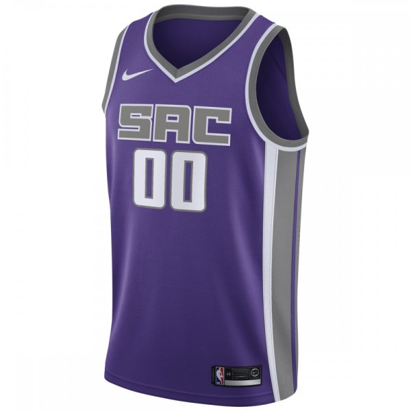 Sacramento Kings Nike Striking Swingman Custom Jersey Purple Icon Edition - Image 2