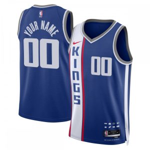 Sacramento Premium Kings Nike Unisex 2023/24 Custom Swingman Jersey Blue City Edition