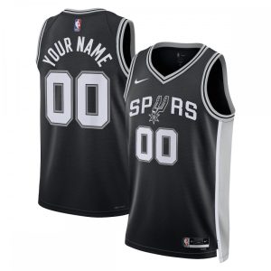 San Antonio Spurs Splendid Nike Unisex 2022/23 Swingman Custom Jersey Black Icon Edition