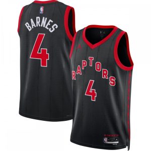 Scottie Barnes Toronto Raptors Jordan Brand 2022/23 Magnificent Replica Swingman Jersey Statement Edition Black