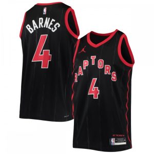 Scottie Barnes Toronto Raptors Premium Jordan Brand 2021/22 Swingman Jersey Statement Edition Black