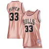 Scottie Pippen Chicago Bulls Women's 75th Anniversary Rose Gold Fabulous 1997 Swingman Jersey Pink