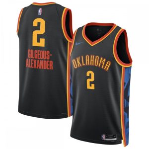 Shai Gilgeous Alexander Oklahoma City Thunder Nike Unisex Admirable 2024/25 Swingman Player Jersey City Edition Black