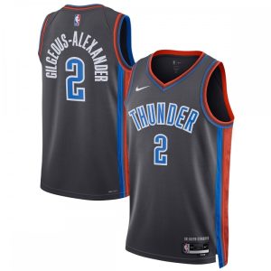 Shai Gilgeous Captivating Alexander Oklahoma City Thunder Nike Unisex 2022/23 Swingman Jersey City Edition Gray