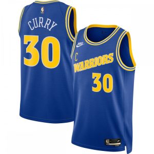 Stephen Curry Outstanding Golden State Warriors Nike 2022/23 Swingman Jersey Blue Classic Edition