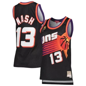 Steve Nash Marvelous Phoenix Suns Women's Hardwood Classics Swingman Jersey Black