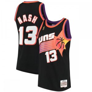 Steve Nash Phoenix Suns Throwback Striking 1996 97 Hardwood Classics Swingman Jersey Black