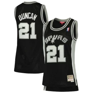 Tim Duncan San Antonio Spurs Splendid Women's 1998/99 Hardwood Classics Swingman Jersey Black