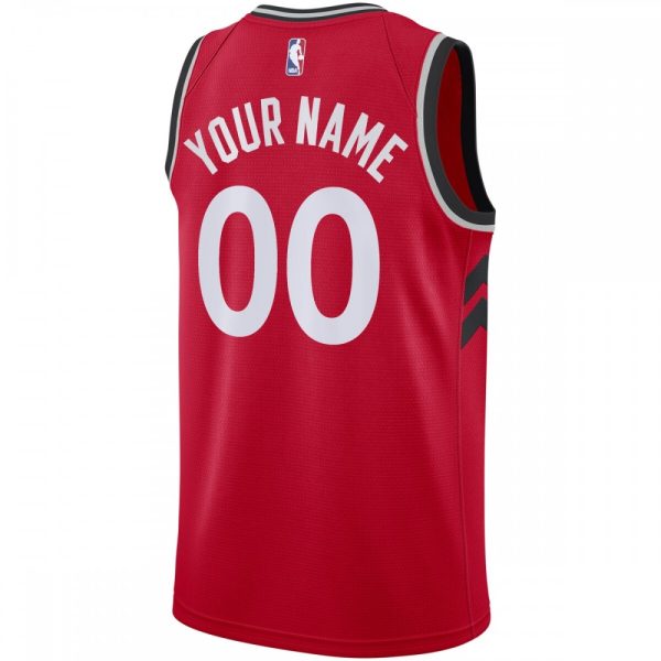 Toronto Dashing Raptors Nike Swingman Custom Jersey Red Icon Edition - Image 3