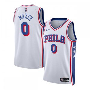 Tyrese Maxey Philadelphia 76ers Nike Classy Unisex Swingman Jersey Association Edition White