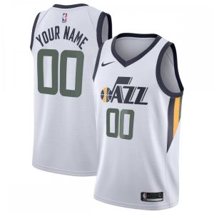 Utah Admirable Jazz Nike 2020/21 Swingman Custom Jersey Association Edition White