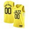 Utah Jazz Nike Unisex 2022/23 Splendid Swingman Custom Jersey Gold Icon Edition