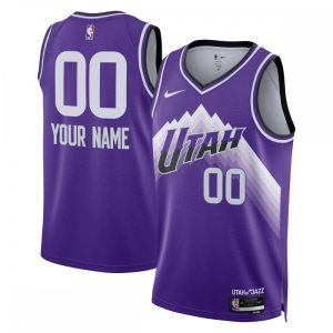 Utah Jazz Nike Unisex 2023/24 Custom Swingman Jersey Stunning Purple City Edition