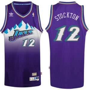 Utah Top - notch Jazz John Stockton #12 Adidas Purple 1996/97 Swingman NBA Jersey