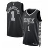 Victor Wembanyama San Antonio Prime Spurs Jordan Brand Unisex Swingman Jersey Statement Edition Black