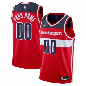 Washington Marvelous Wizards Nike Unisex 2022/23 Swingman Custom Jersey Red Icon Edition