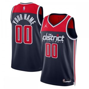 Washington Wizards Jordan Brand Unisex 2022/23 Swingman Custom Jersey Phenomenal Statement Edition Navy