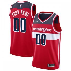 Washington Wizards Nike 2020/21 Swingman Custom Jersey Icon Edition Red Distinguished